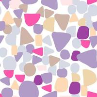 Abstract colored shapes seamless pattern. Simple design texture vector