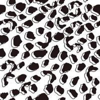 Seamless pattern with abstract leopard skin. Monochrome animal fur wallpaper. vector
