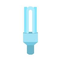 Halogen lamp. Ecological light bulb icon isolated vector