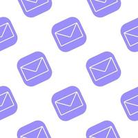 Email seamless pattern. Mail symbol wallpaper. Business backdrop vector