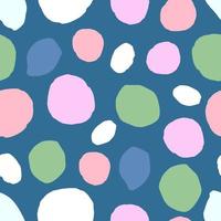 Abstract seamless pattern with colorful circle elements. vector