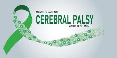 Cerebral Palsy Month banner vector