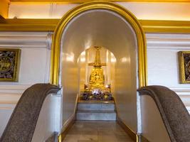 Golden Mountain phu khao Tong BANGKOK THAILAND28 NOVEMBER 2018The construction began at the small pagoda on the hill during the reign of King Rama V. The relics were taken from Sri Lanka in pagoda photo