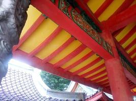 unique building roof with chinese style photo