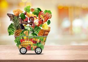 fresh food delivery concept photo