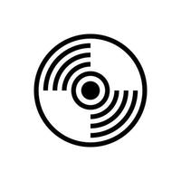 Record icon isolated on white background from media player collection. Vector illustration. EPS 10