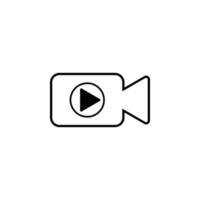 camera icon isolated on white background from smartphone ui ux part collection. Vector illustration. EPS10