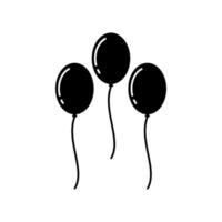 Balloons icon isolated on white background. Vector Illustration. EPS10