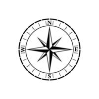 Compas icon isolated on background. Modern flat compass pictogram, business, marketing, internet concept. Trendy Simple vector symbol for web site design or button to mobile app. Logo illustration.