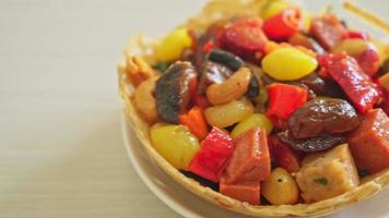 stir-fried mixed Chinese fruits and nuts video