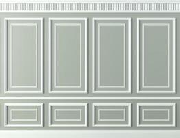 Classic wall of white wood panels. Design and technology photo