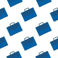 Office case symbol seamless pattern. Briefcase icon backdrop. vector