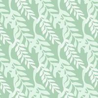 Abstract leaf branch backdrop. Greeny branches seamless pattern. vector