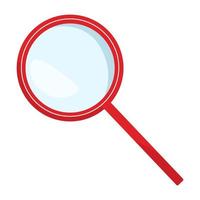 Magnifying glass icon isolated. Vector flat illustration