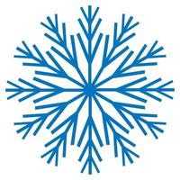 Frozen silhouette of crystal snowflake for winter design. Vector illustration with Christmas and New Year element