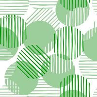 Abstract green color circles and stripes. chaotic pattern circle lines. vector