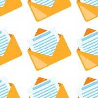 Email seamless pattern. Mail symbol wallpaper. Business backdrop vector
