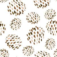 hand drawn dots seamless pattern Abstract circle shapes vector