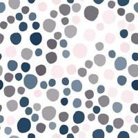 Simple colored pebble seamless pattern on white background. vector