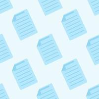 Document Icon seamless pattern. Flat design symbol vector