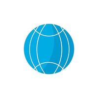 Planet concept. Earth symbol. Simple globe icon. vector