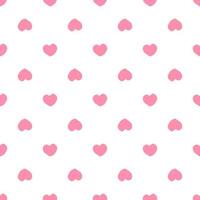 Simple red hearts seamless pattern. Valentines Day backdrop vector