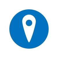 Location vector icon. Map pointer. GPS location symbol.