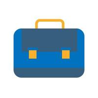 Briefcase icon. Office case symbol. School bag button. vector