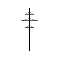 Power line symbol. Power line flat design. High voltage electric pylon. vector