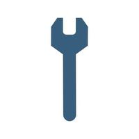 Wrench icon. Service button. Spanner symbol. Engineer work tools vector sign.