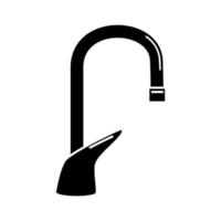Glyph faucet water icon. Simple vector illustration isolated