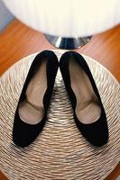 Black wedding shoes photo