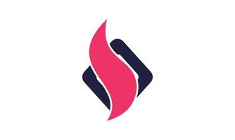 stock vector hexagon flame financial logo design inspiration
