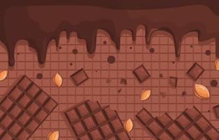 Dark Chocolate Background vector