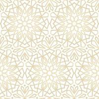 Abstract Gold Arabic Motif Vector Seamless Pattern Design. Awesome for classic product design, fabric, backgrounds, invitations, packaging design projects. Surface pattern design.