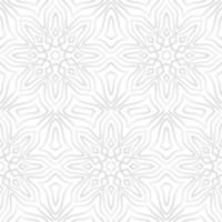 Abstract Grey Arabic Motif Vector Seamless Pattern Design. Awesome for classic product design, fabric, backgrounds, invitations, packaging design projects. Surface pattern design.