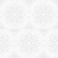 Abstract Grey Arabic Motif Vector Seamless Pattern Design. Awesome for classic product design, fabric, backgrounds, invitations, packaging design projects. Surface pattern design.