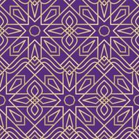 Gradient Gold Arabic Motif Vector Seamless Pattern Design. Awesome for classic product design, fabric, backgrounds, invitations, packaging design projects. Surface pattern design.