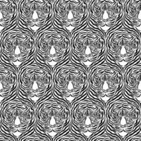 Tiger Animal Stripe Motif Vector Seamless Pattern Design. Awesome for classic product design, fabric, backgrounds, invitations, packaging design projects. Surface pattern design.