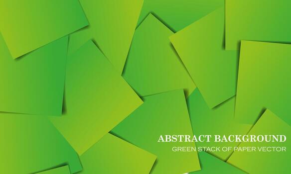 green stack of papers abstract background vector