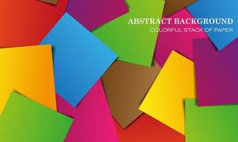 colorful stack of papers abstract background vector