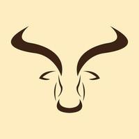 modern shape long horn goat logo design vector graphic symbol icon sign illustration creative idea