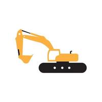 colorful simple excavator logo design vector graphic symbol icon sign illustration creative idea
