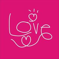 love valentine, love text vector