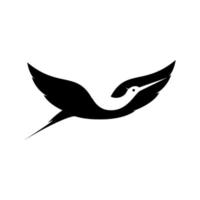 negative space bird stork logo symbol icon vector graphic design illustration idea creative