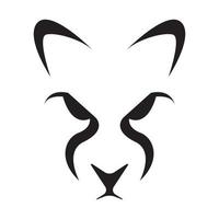 cara animal bosque perro logo símbolo icono vector gráfico diseño ilustración idea creativo