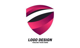 stock vector escudo logotipo seguro protección segura diseño de logotipo
