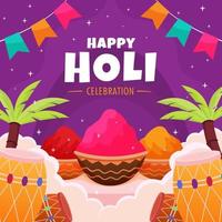 Happy Holi Festival vector