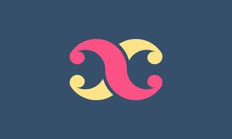 C Clown Hat Logo, Jester Symbol, Simple and Minimalist Concept, Flat Style, Creative and Symmetrical Approach vector