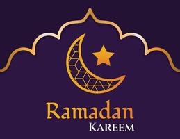 Ramadan sale square banner with gold crescent moon and star element suitable for social media promotion and marketing post template vector